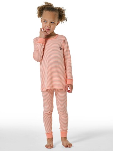 SCHIESSER Pyjama ' Natural Cotton ' in Orange: Vorderseite