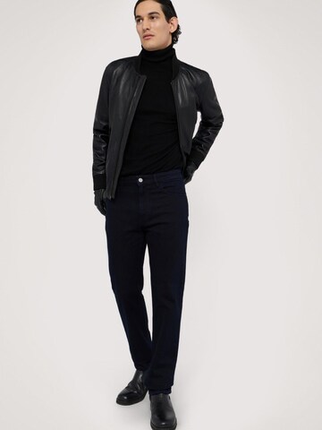 Coupe slim Jean Trussardi en bleu : devant