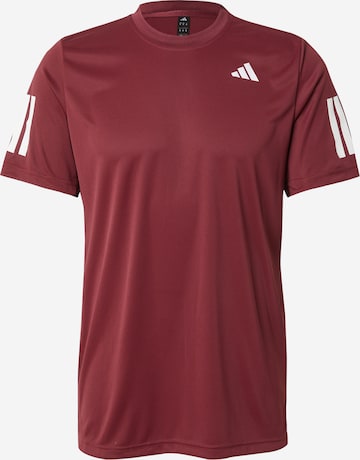 ADIDAS PERFORMANCE Функциональная футболка 'CLUB 3STR' в Красный: спереди