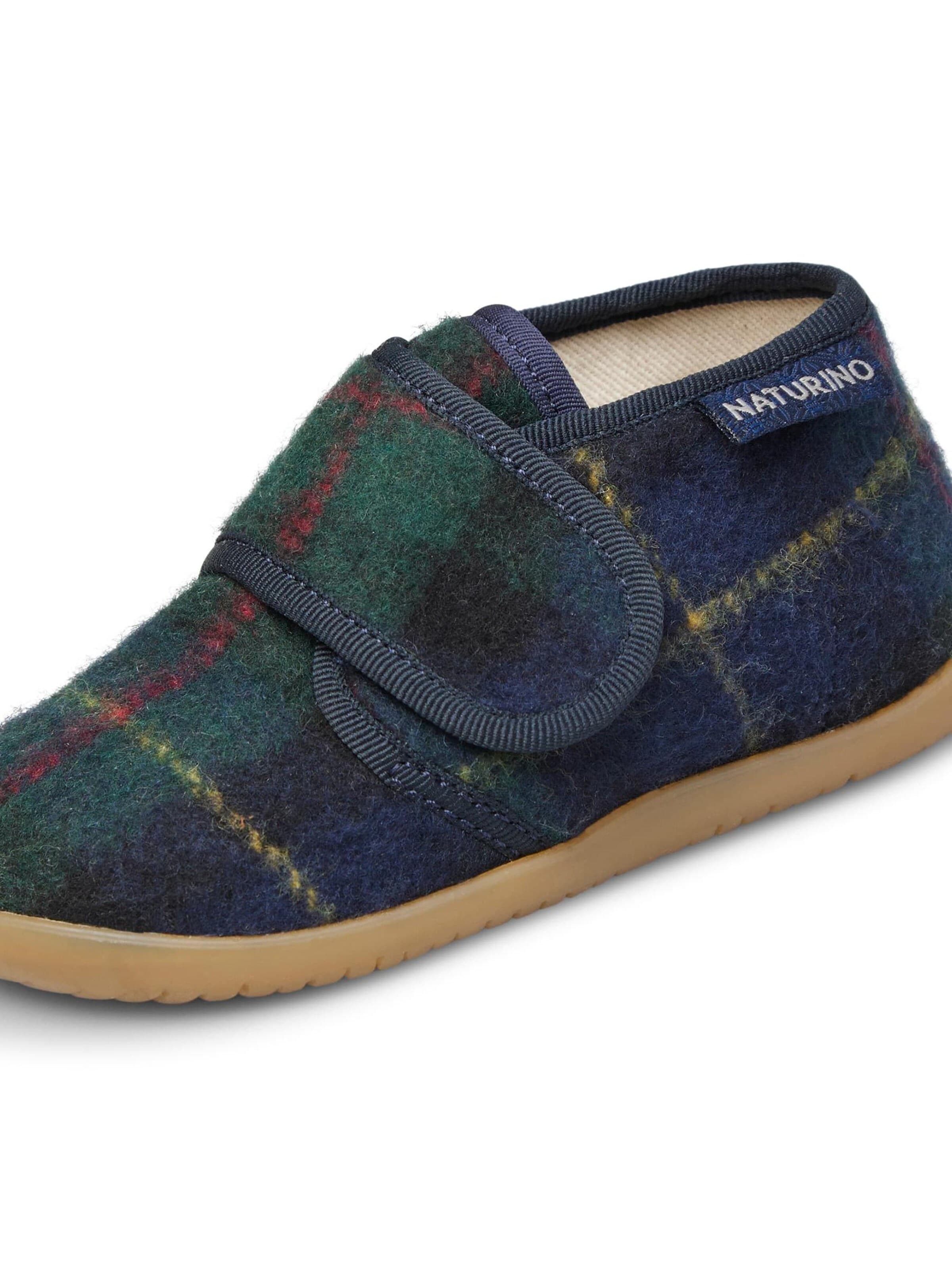 NATURINO Huisschoenen 'HOME' in Blauw: voorkant