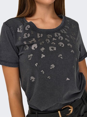 JDY T-Shirt 'FAROCK' in Schwarz