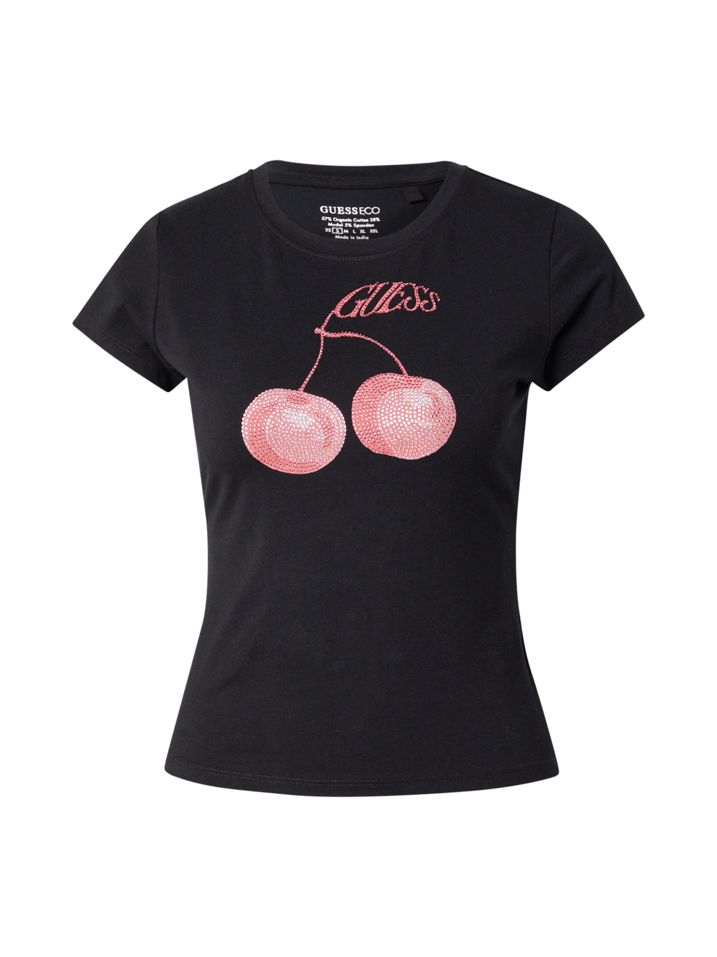 GUESS Tričko – černá: přední strana