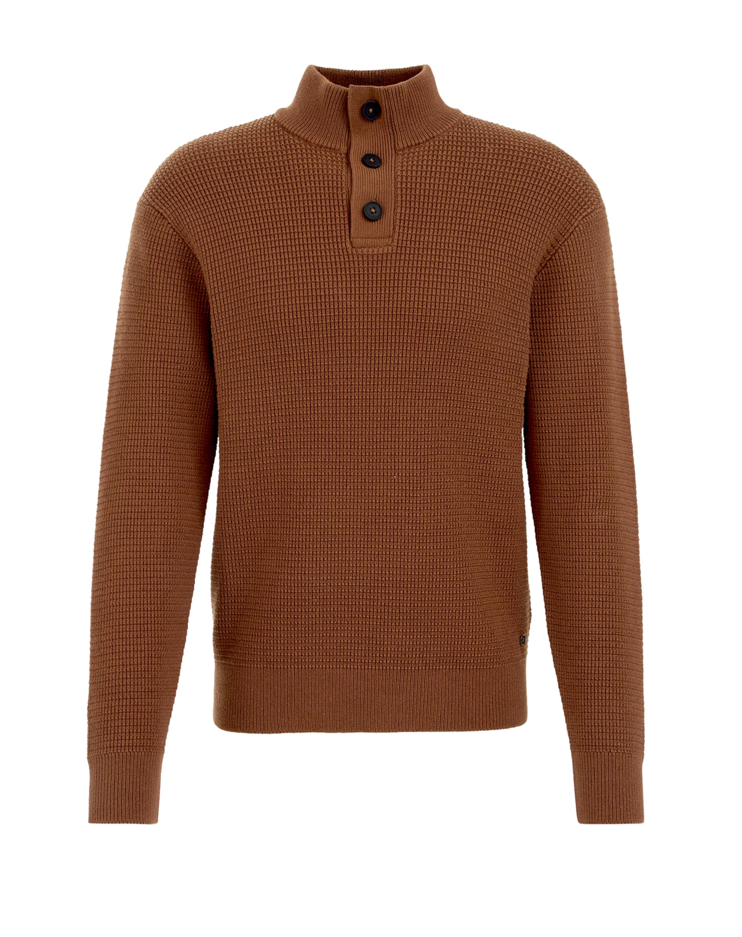 WE Fashion Kampsun, värv pruun: eest vaates