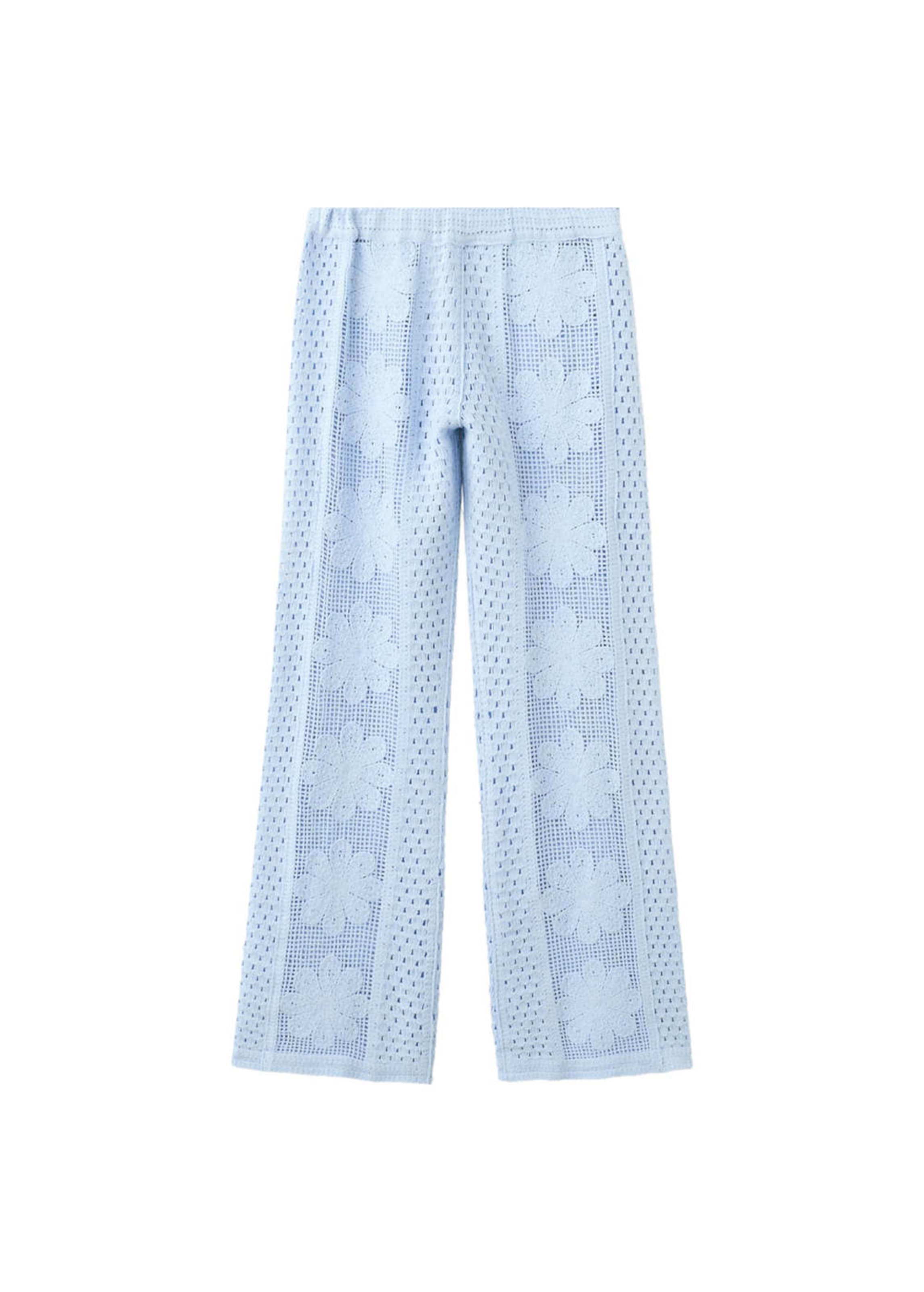 MANGO Regular Pants 'Daisy' in Blue: front