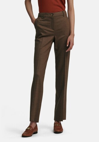 Fadenmeister Berlin Regular Pants 'NEW WOOL' in Brown