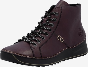 Bottines à lacets Rieker en marron : devant