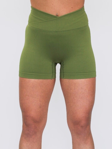 Impulse Fitwear Skinny Sports trousers 'Elevate' in Green