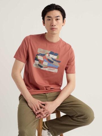 Seasalt Cornwall T-Shirt 'Midwatch' in Orange: Vorderseite