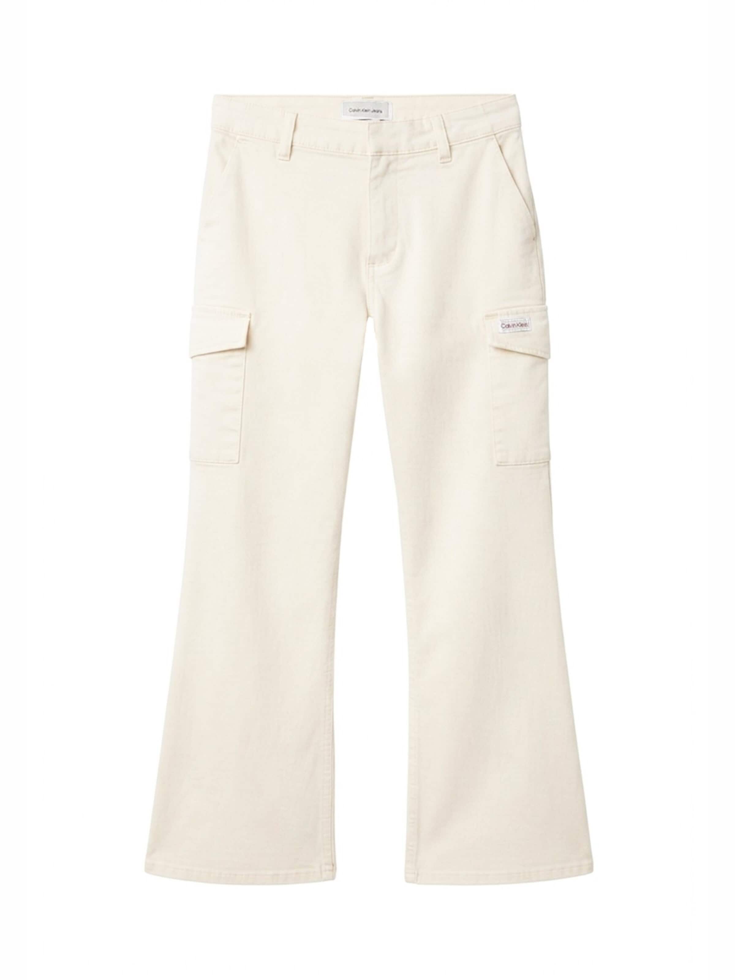 Calvin Klein Kids Regular Pants in Beige: front