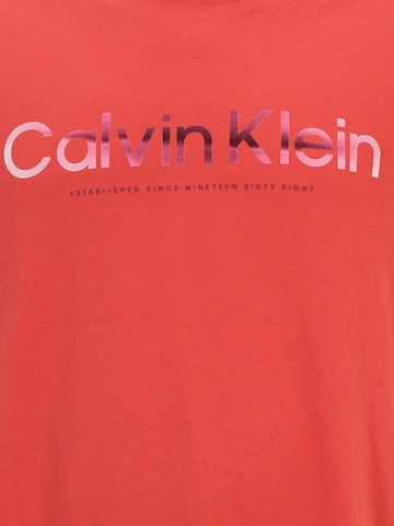 Calvin Klein Big & Tall - Camisa em vermelho
