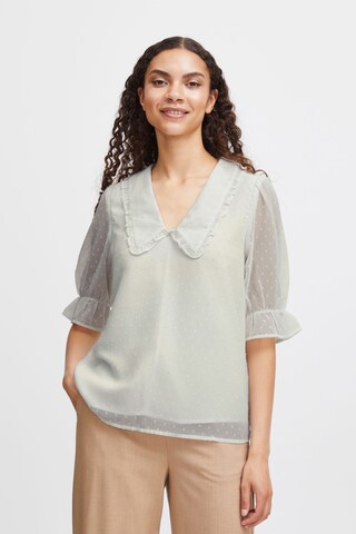 b.young Blouse 'Isigne ' in Wit: voorkant