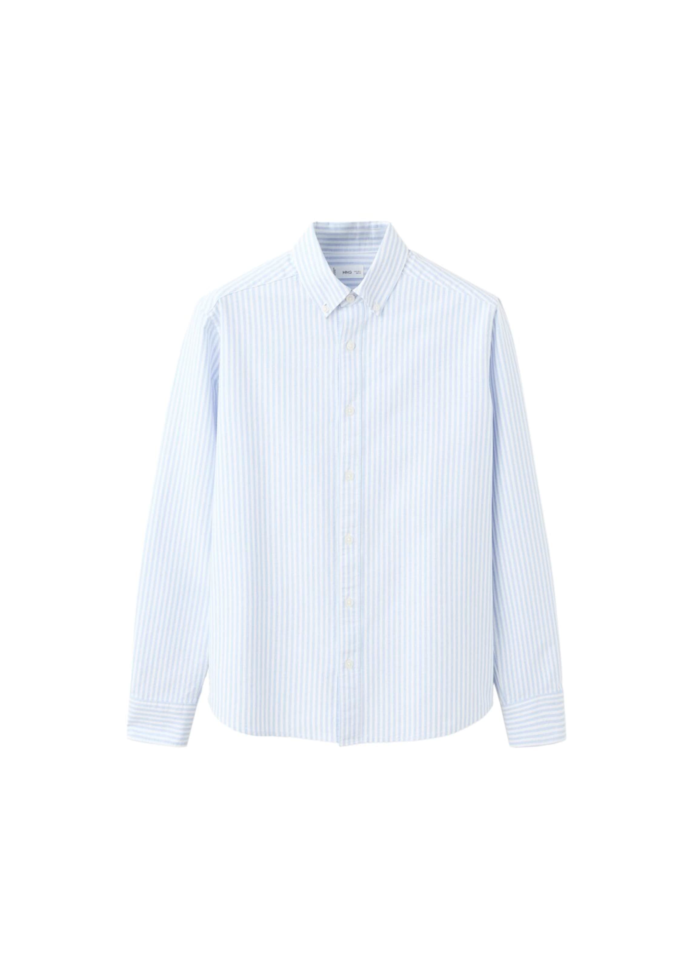 MANGO TEEN Button Up Shirt in Light blue / White, Item view
