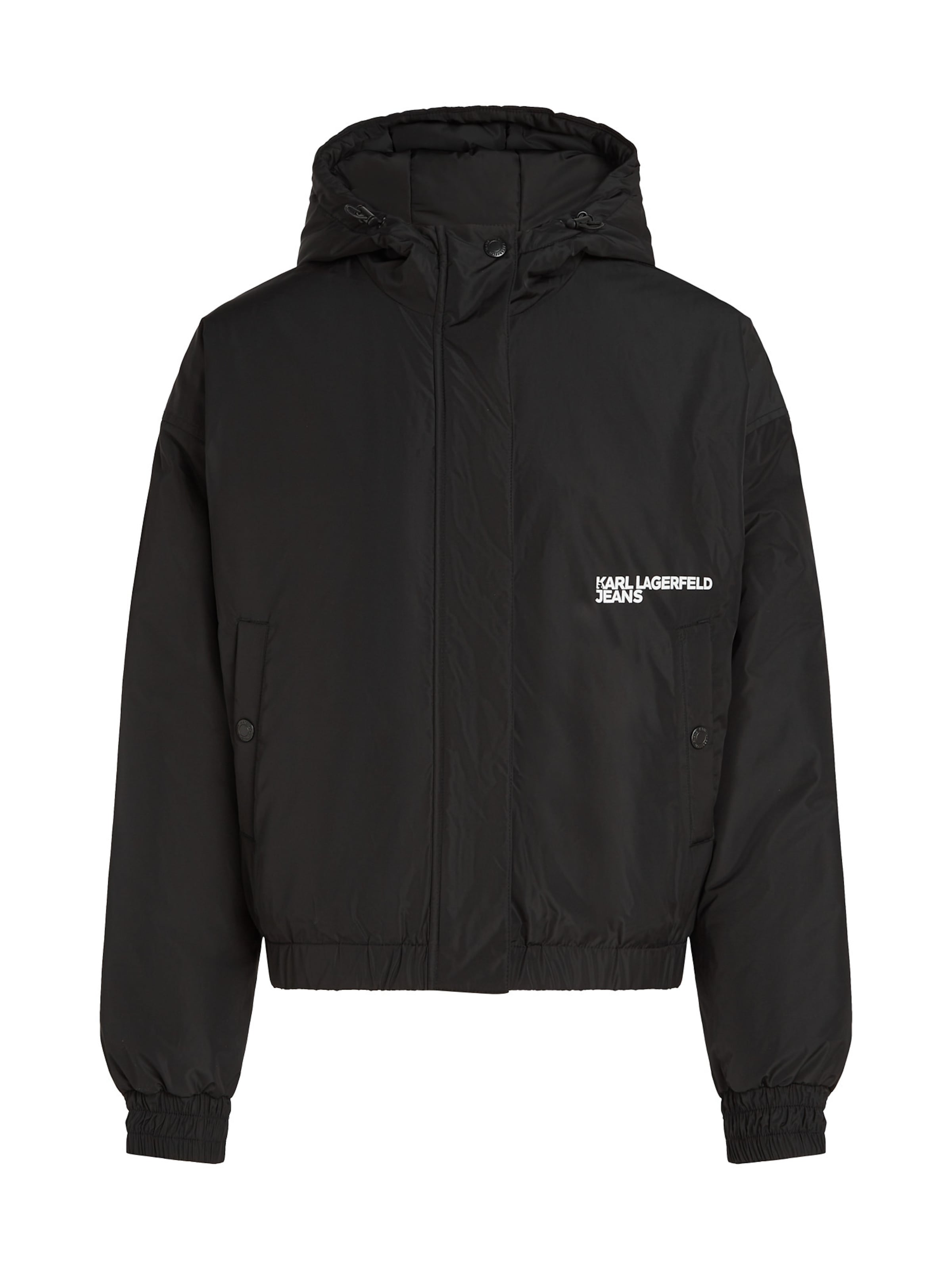 KARL LAGERFELD JEANS Prechodná bunda - Čierna: predná strana