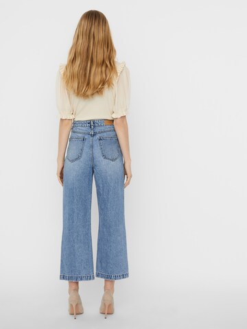 VERO MODA Wide Leg Jeans 'Kathy' in Blau