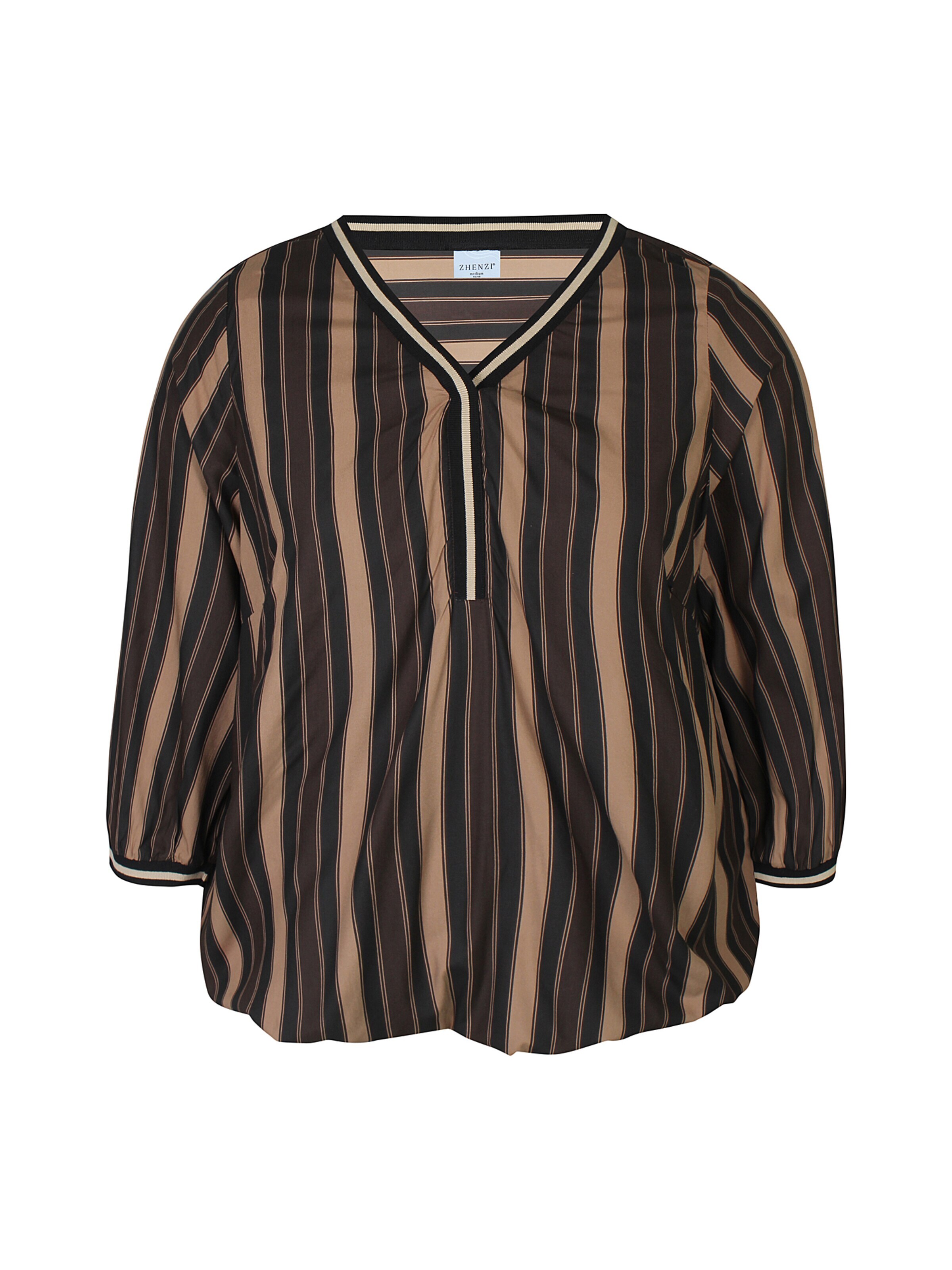 Zhenzi Blouse 'Linny 1532' in Brown: front
