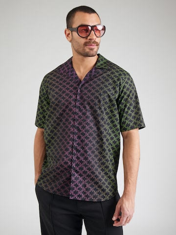 Karl Lagerfeld Regular fit Риза в черно: отпред