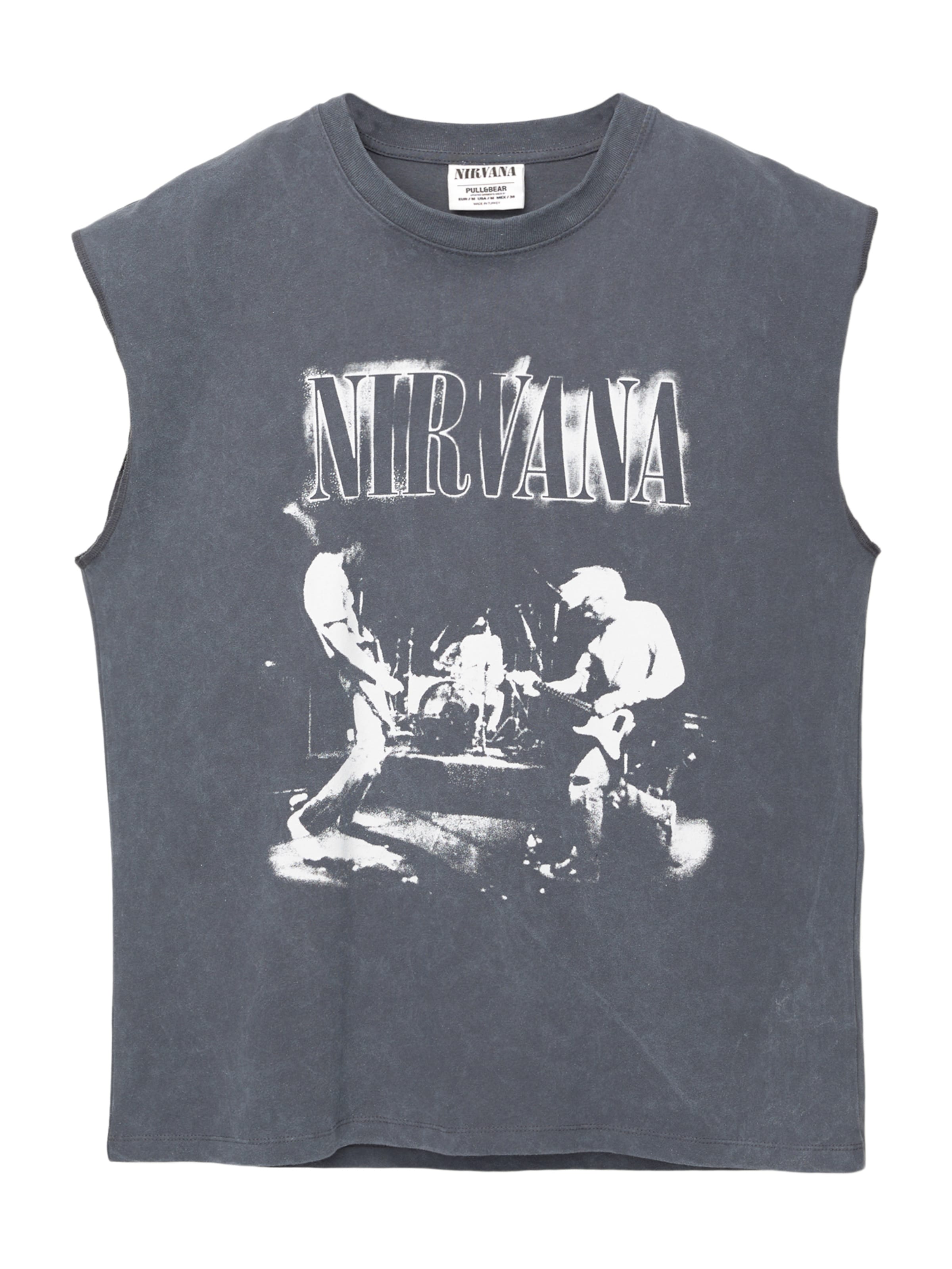 Pull&Bear Tričko – šedá: přední strana