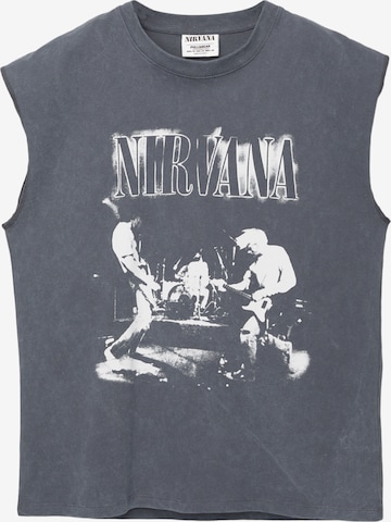 Pull&Bear Paita värissä harmaa: etupuoli