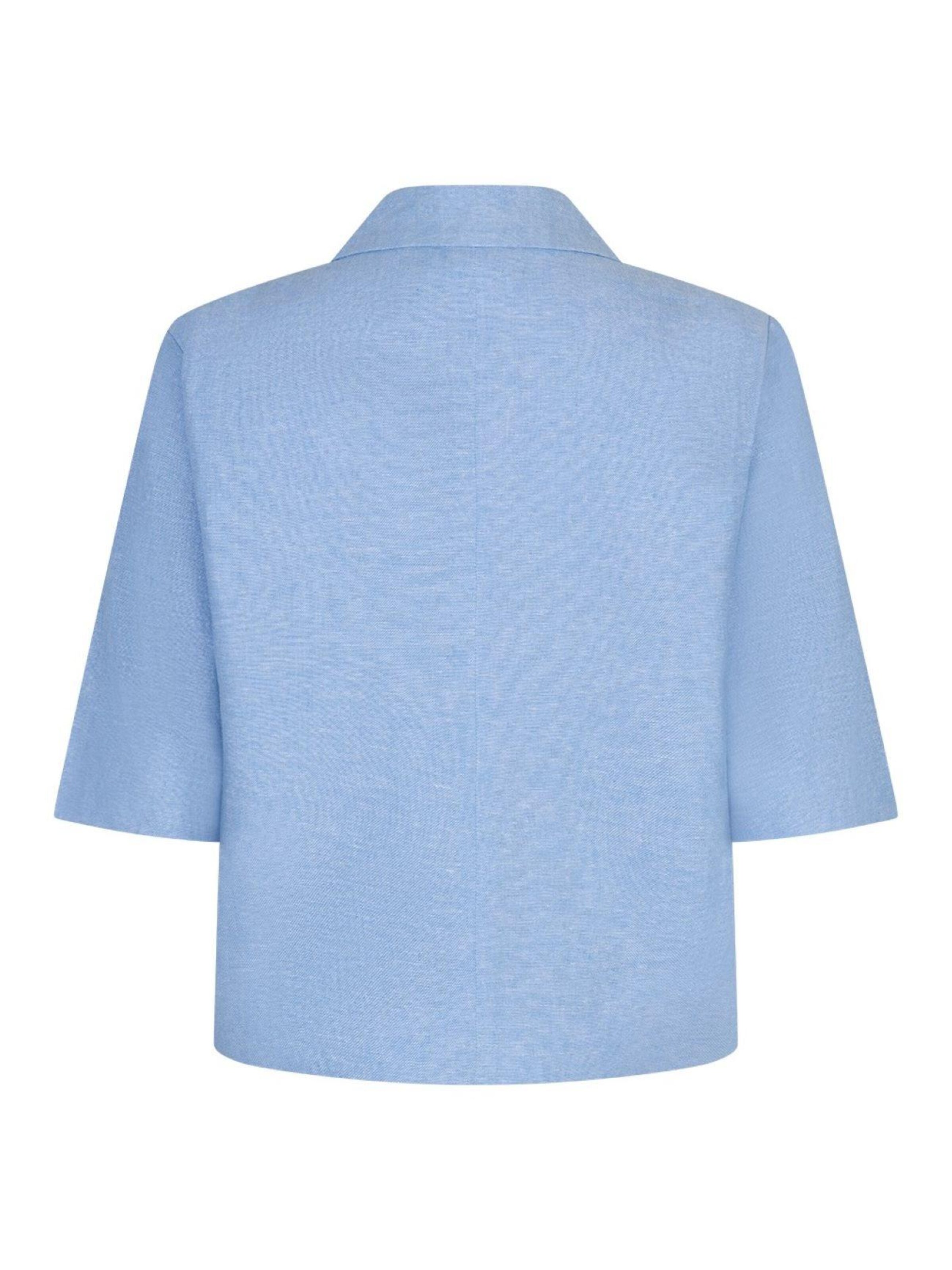 Red Button Blazers 'Red Button Blazer Linen Melang' in Blauw