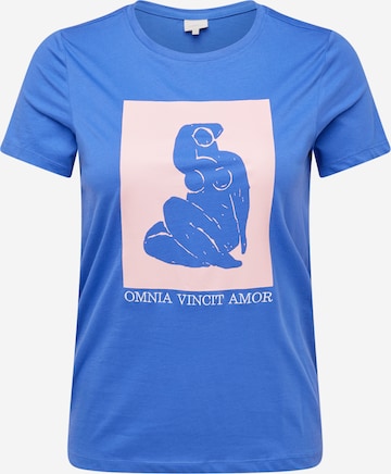 T-shirt 'MYKA' ONLY Carmakoma en bleu : devant