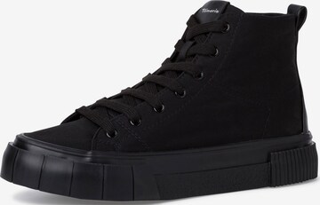 TAMARIS High-Top Sneakers in Black: front