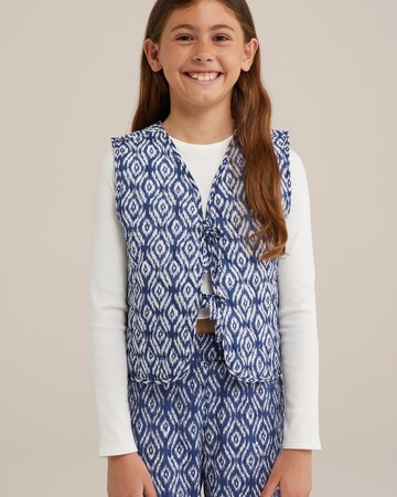 WE Fashion Väst i blå: framsida
