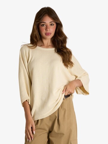 ViCOLO Pullover in Beige: Vorderseite
