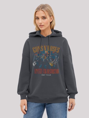 F4NT4STIC Sweatshirt 'Guns N' Roses 1987 Tour Vintage Rock' in Zwart: voorkant