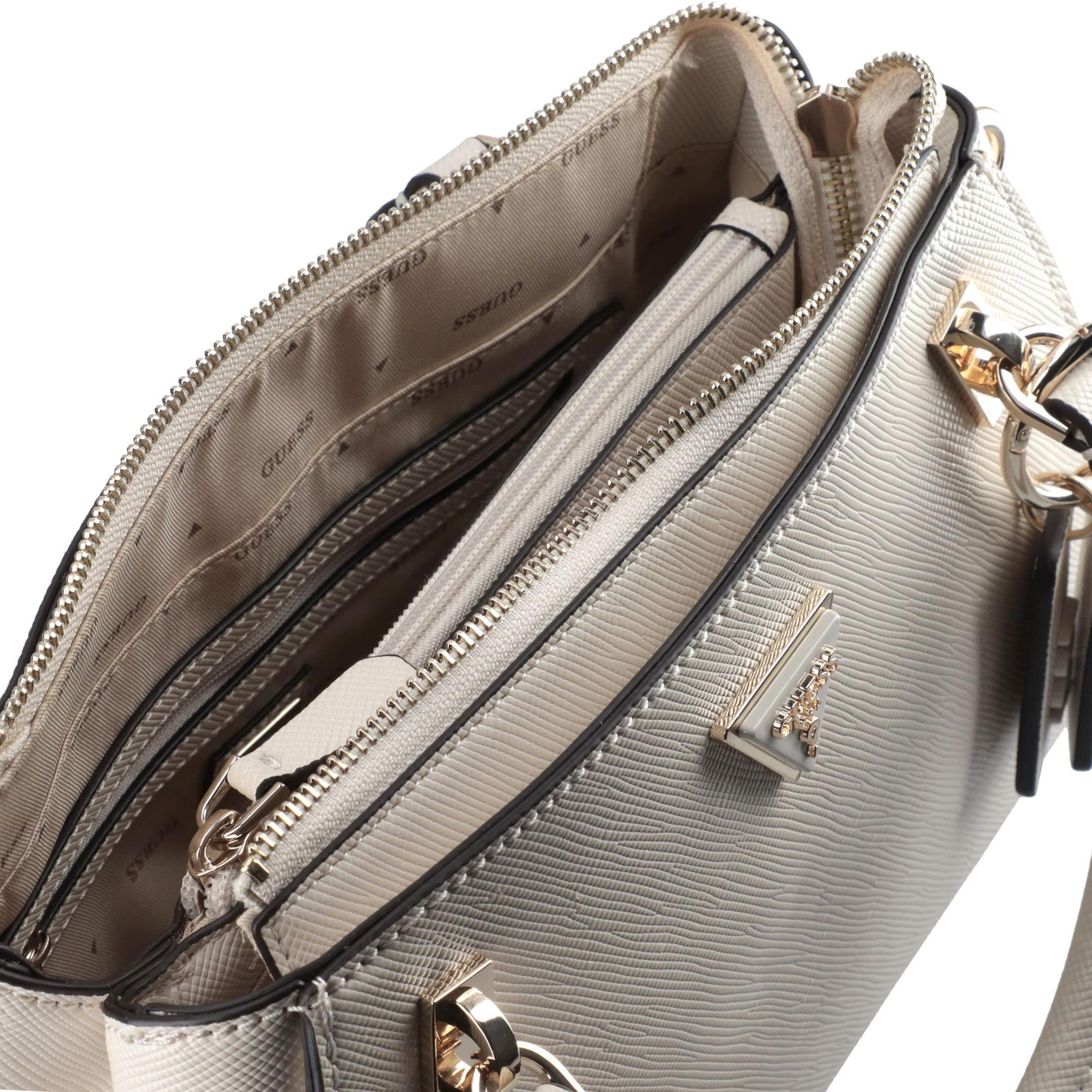 GUESS Τσάντα χειρός 'NOELLE II LUXURY SATCHEL' σε λευκό