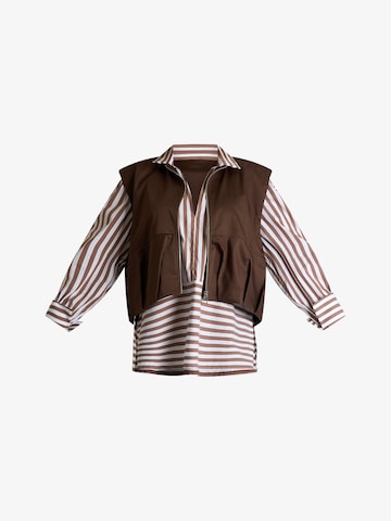 Gilet di Jijil in marrone