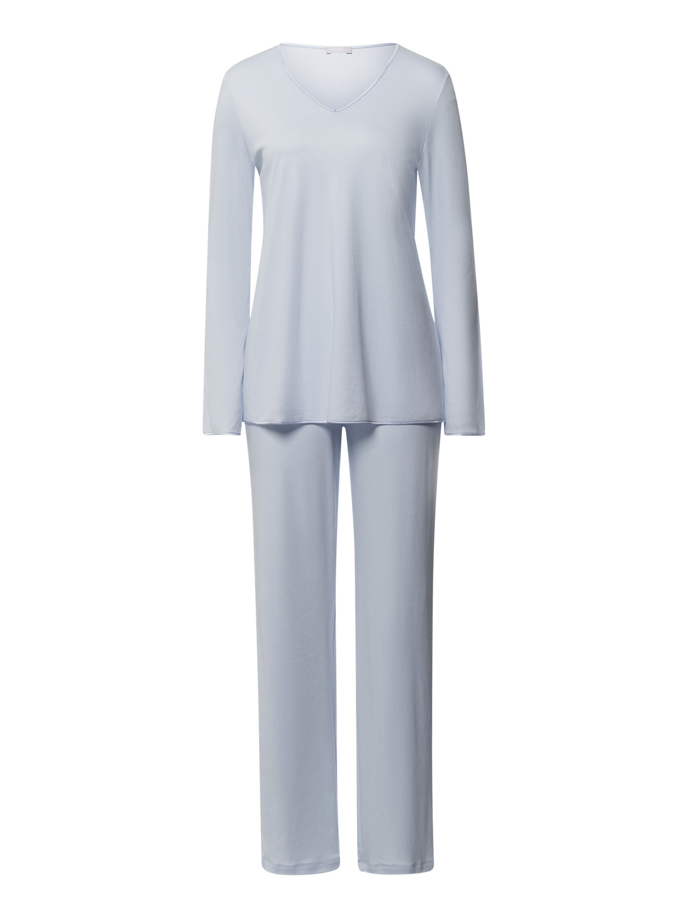 Hanro Pyjama in Blauw: voorkant