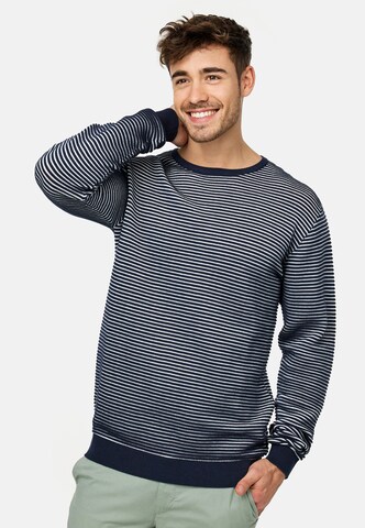 INDICODE JEANS Sweater 'Manfred' in Blue: front