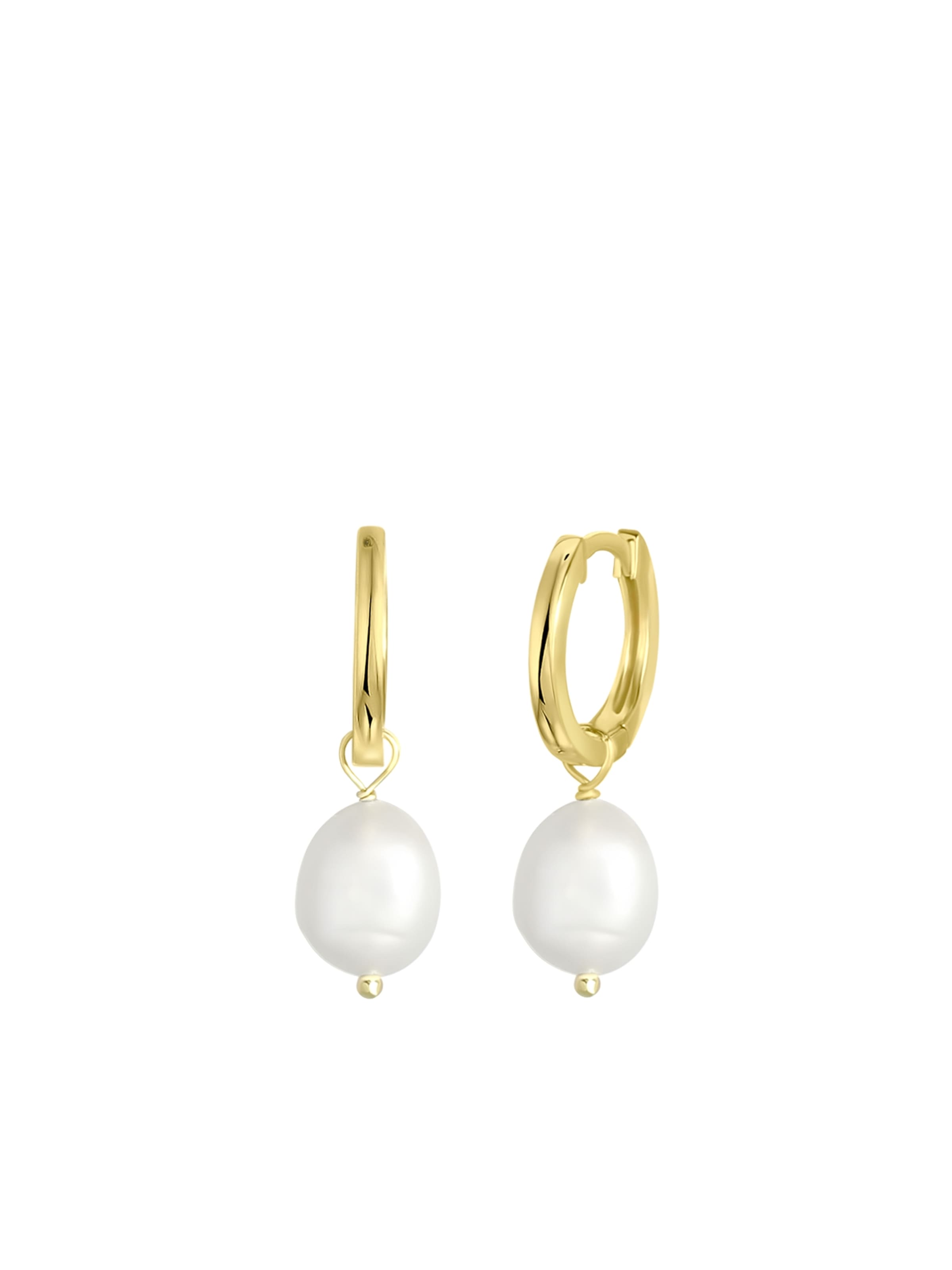 Lucardi Earrings in Gold: front