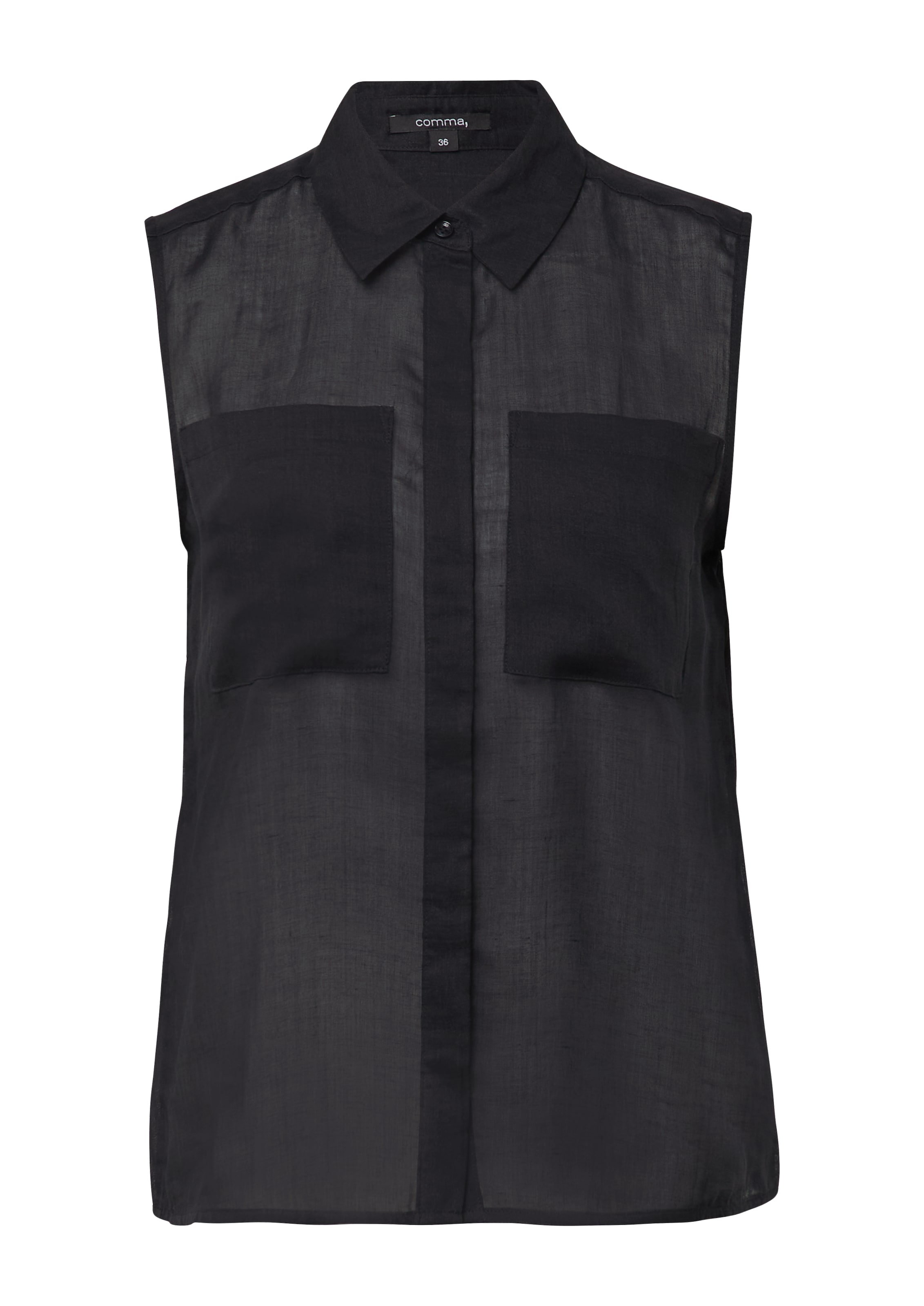 COMMA Blouse in Zwart: voorkant