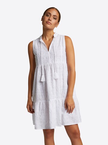 Rich & Royal - Vestido de verano en blanco: frente