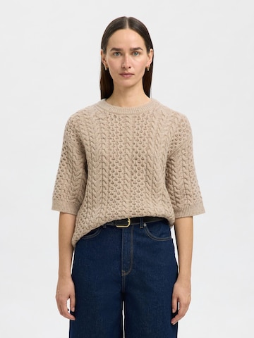 Pullover di SELECTED in beige: frontale