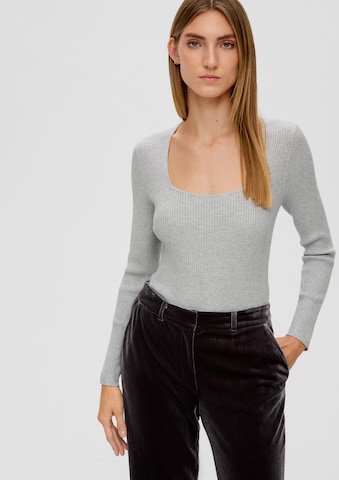 Pull-over s.Oliver BLACK LABEL en gris : devant