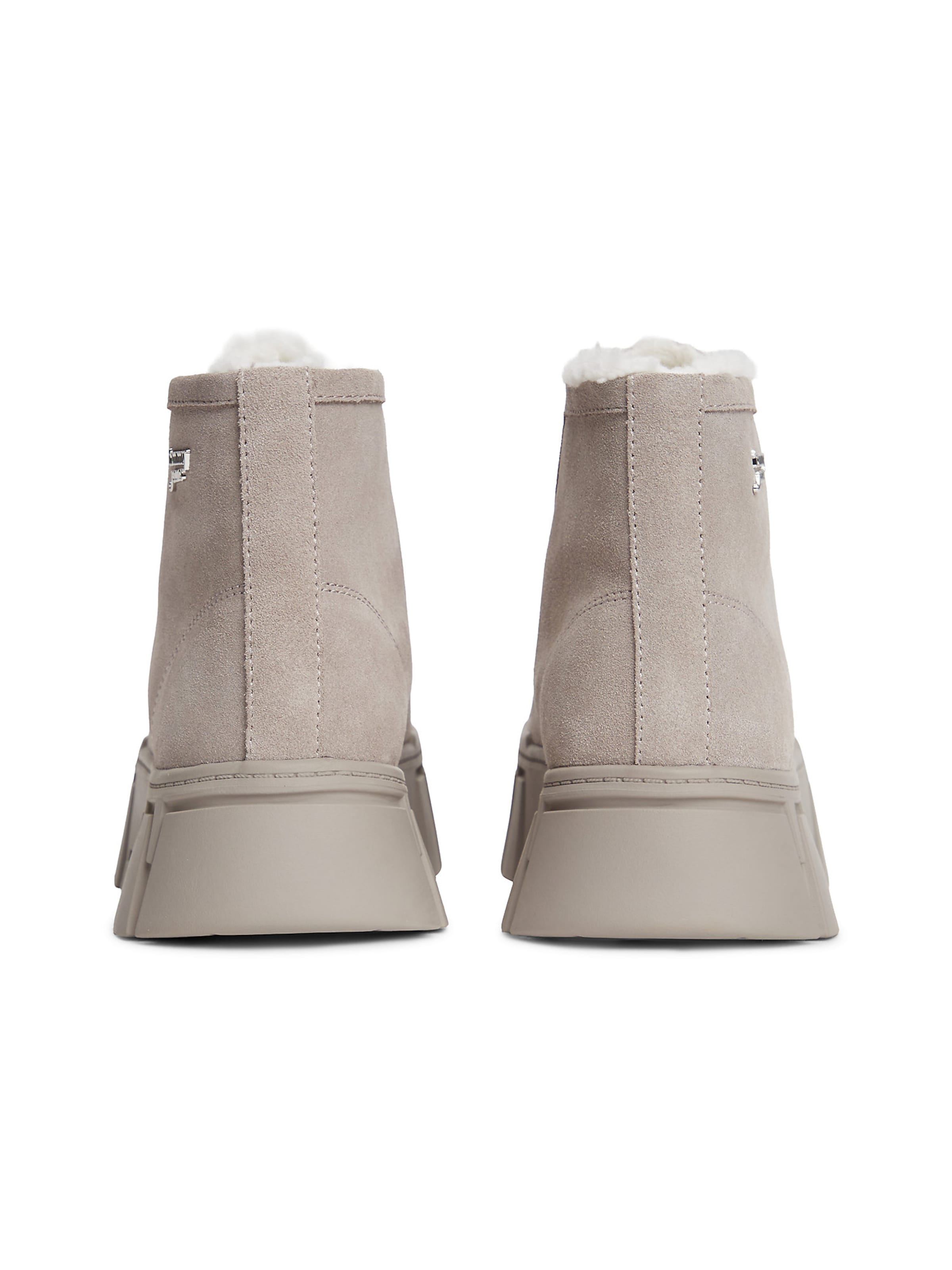 Tommy Jeans Botki sznurowane w kolorze szary