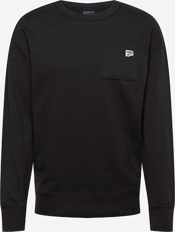 PUMA Sweatshirt 'Downtown' in Black: front