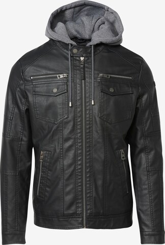 KOROSHI Between-season jacket in Black: front