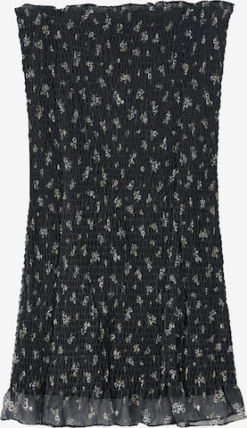 BershkaLjetna haljina - crna boja: prednji dio