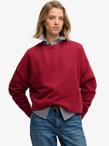 Felpa 'ESSENTIAL' di Superdry & Co in rosso: frontale