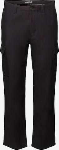Regular Pantalon cargo ESPRIT en noir : devant