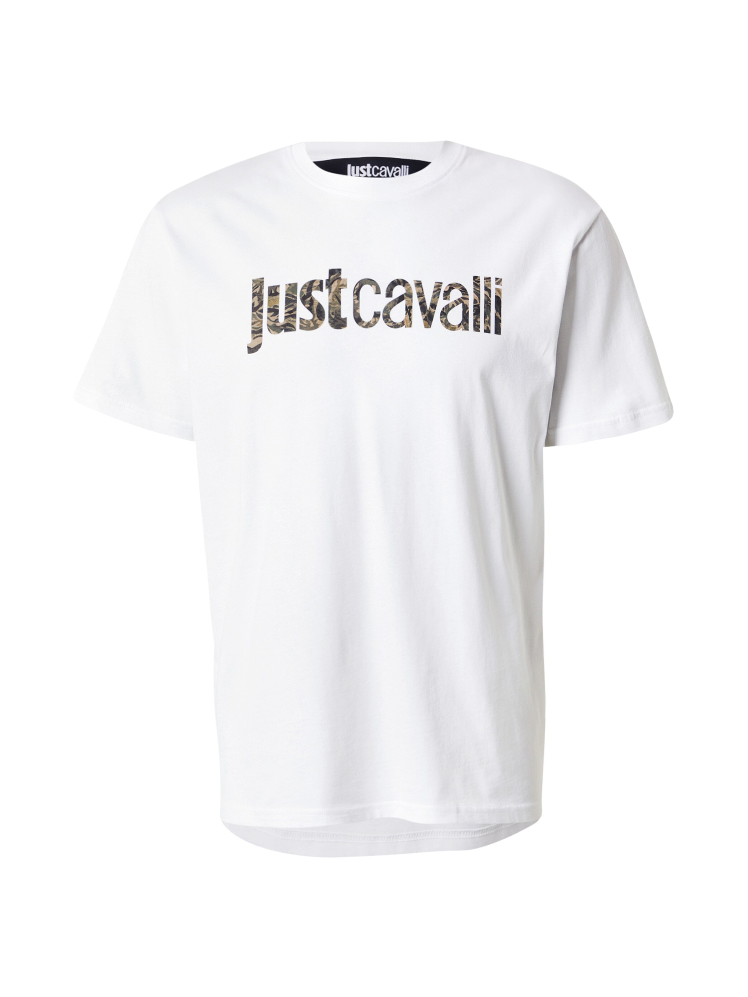Just Cavalli T-shirt i vit: framsida