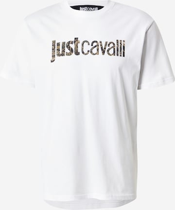 Just Cavalli Тениска в бяло: отпред