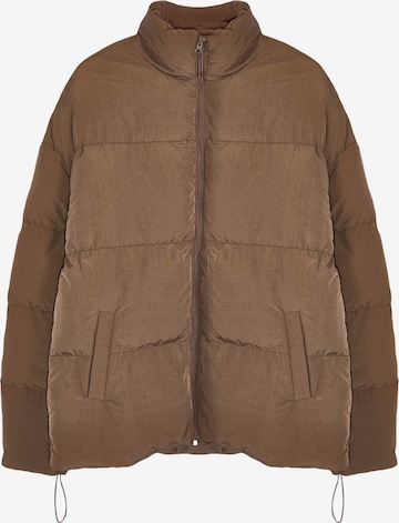Veste d’hiver Trendyol en marron : devant