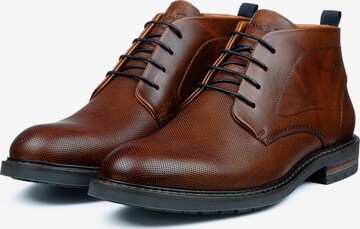VANLIER Lace-Up Boots 'Dino' in Brown