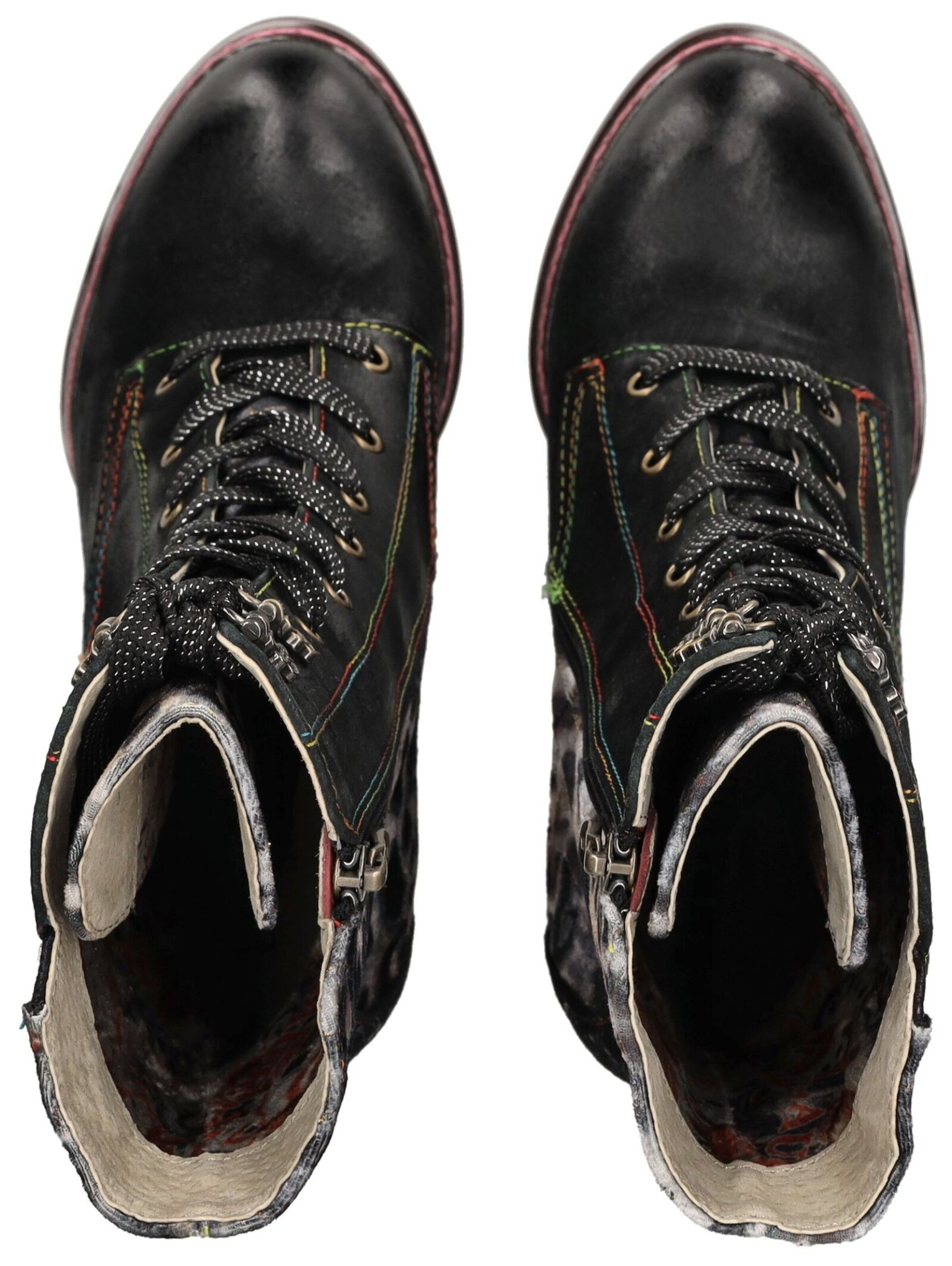 Bottines à lacets Laura Vita en noir