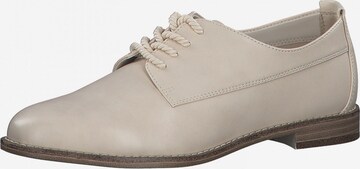 TAMARIS Lace-Up Shoes in Beige: front