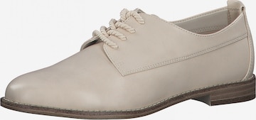 Chaussure à lacets TAMARIS en beige : devant